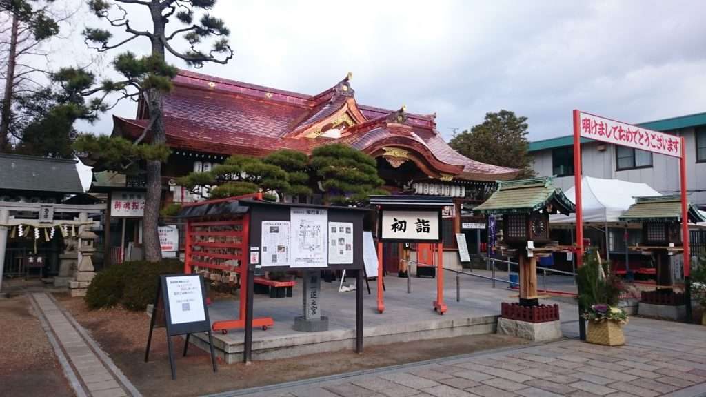阿部野神社工事後の拝殿