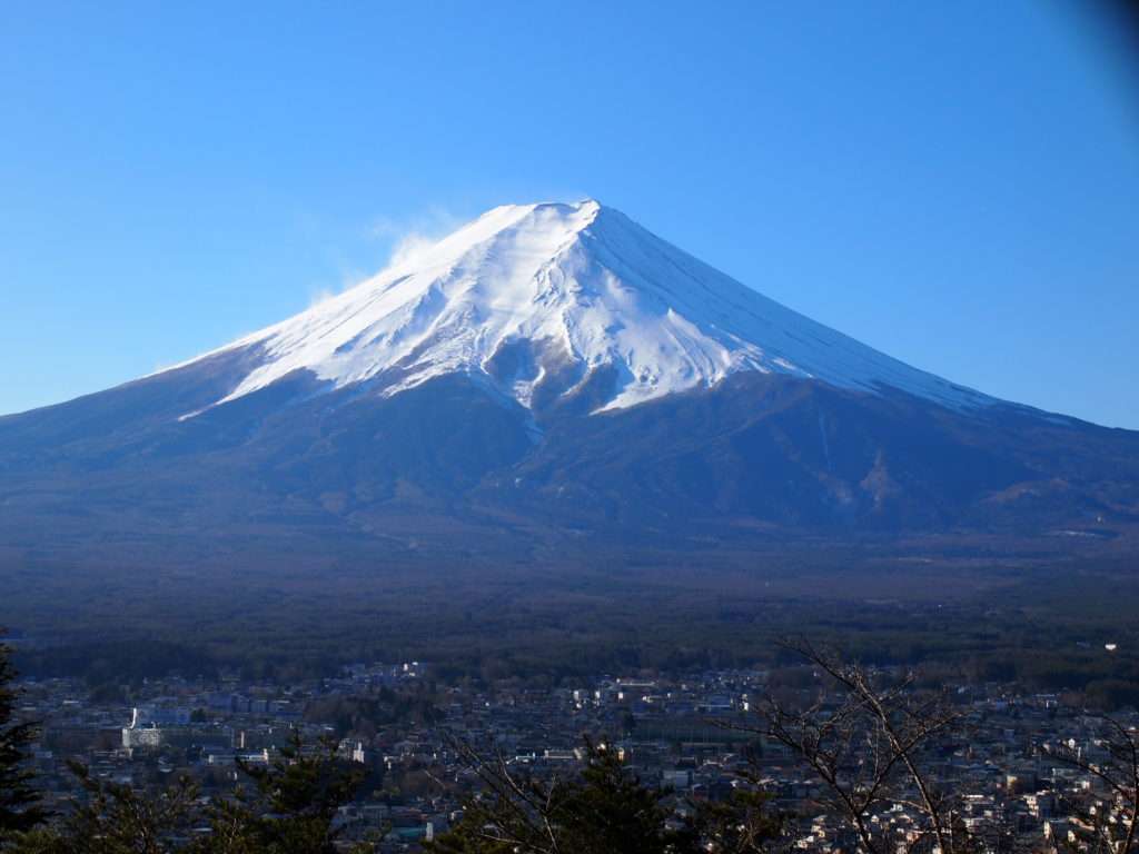 展望台からみた富士山
