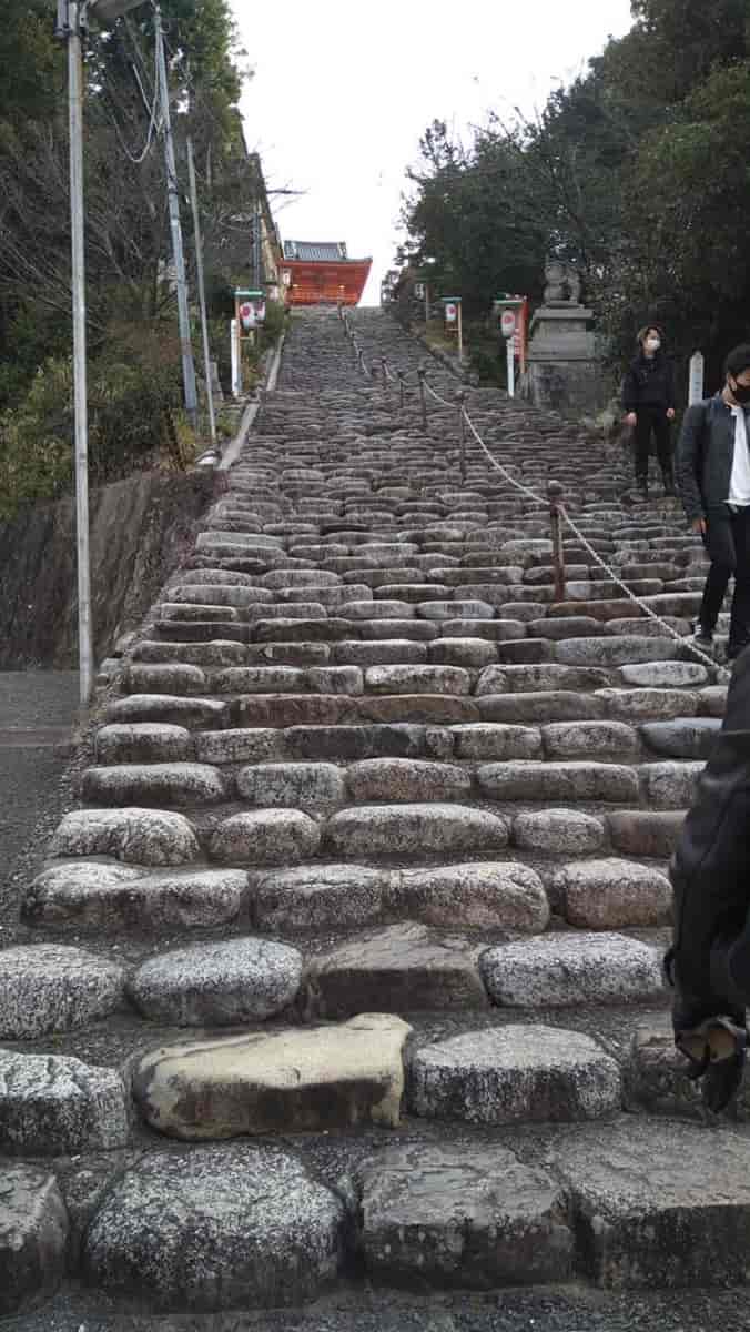 伊佐爾波神社の石段