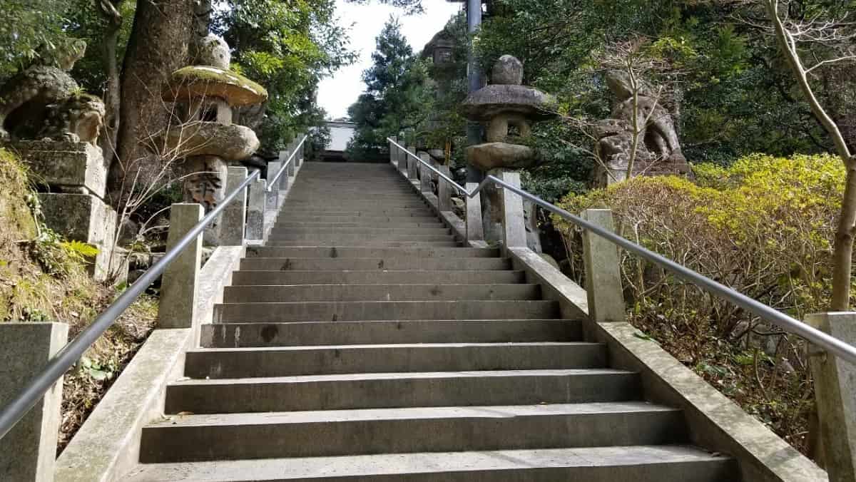 玉造湯神社階段の写真